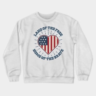 heart USA Crewneck Sweatshirt